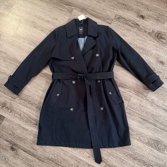 Gap Classic Trench in Deep True Navy New - Picture 1 of 10